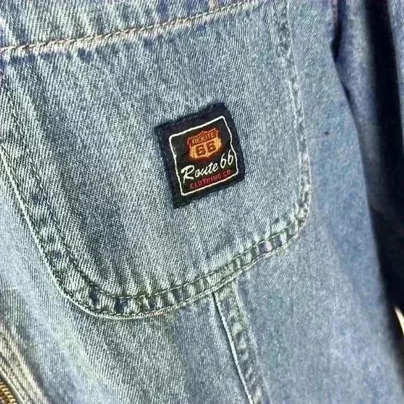 Route 66 Light Blue Vintage Cotton Jacket Size M - Picture 3 of 10